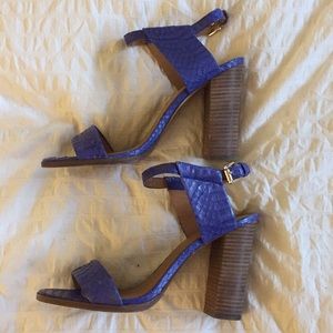 Coach Lexie Sandals- Blue Leather